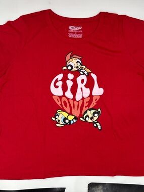 Torrid Powerpuff Girls Cotton Jersey Tee in Red